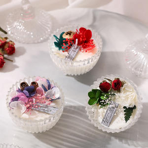 Set de Velas de Flores Preservadas para Compradores Transfronterizos, Cera de Soja, Venta al por Mayor, Suministro de Regalos para San Valentín y Navidad - Product Image 4