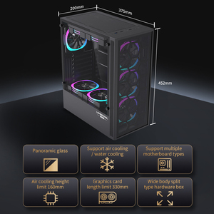 Lovingcool OEM Factory Supply Tempered Glass Desktop Full Tower ATX <strong>Mini</strong> <strong>ITX</strong> <strong>Cases</strong> Gaming Pc <strong>Computer</strong> MATX <strong>Cases</strong> - Product Image 6