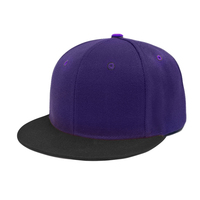 Grosir topi basket pinggiran datar bordir 3d 6 Panel kualitas tinggi topi kustom dengan Logo Patch