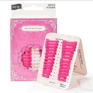 26 piezas de clips protectores para el borde de las uñas francesas, a prueba de derrames, plantillas anti-derrame para esmalte de gel UV - Product Image 1