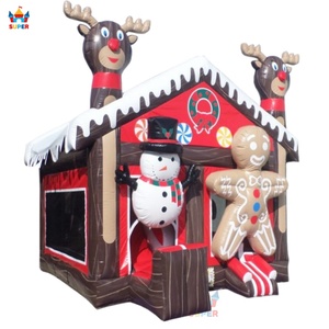 Super Château Gonflable Commercial Thème Noël 22x16 pieds pour Enfants à Louer - Product Image 3