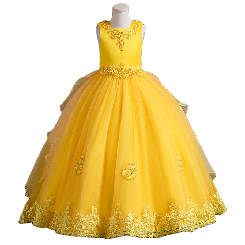 Verified Supplier Yellow Fairy Dress Asymmetrical Bow Design | Alibaba.com