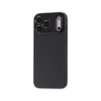 Coque en fibre de carbone pour iPhone 17 Series, compatible avec les objectifs macro et téléobjectifs de 17 mm, protection pour iPhone 17 Pro/Pro Max
