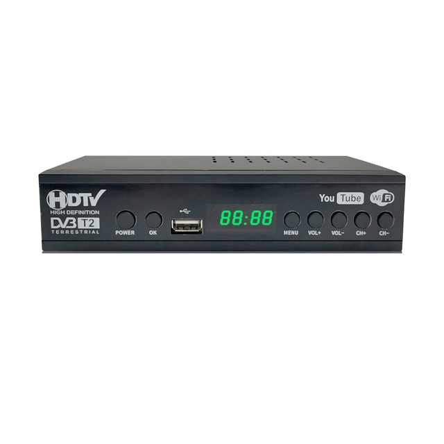 OEM Set Top Box Digital TV Terrestrial Receivers 1080P H.264 DVB T2 USB DVB-T2 Receiver STB TV Smart Box for Rissua Indonesia