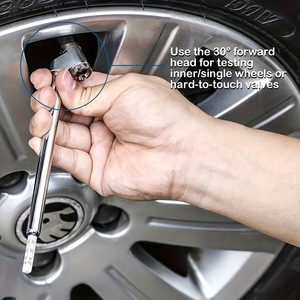 Manómetro <span class=keywords><strong>Digital</strong></span> Portátil de Alta Resistencia para Neumáticos, de Acero Inoxidable Plateado, Herramienta de Medición de Presión de Aire para Automóviles, Camiones, Motocicletas y SUV - Product Image 5