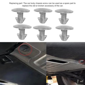 Own Brand Engine Metal Bolt Guard Plate And Mudguard Clips <b>Set</b> With <b>Screw</b> And Washer For Replace Repair Auto Fastener - Product Image 5