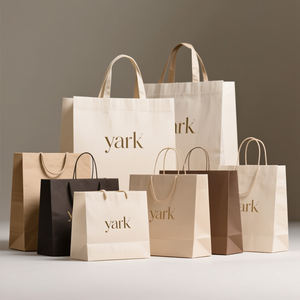 Bolsa de Papel Kraft Marrón con Cordón Personalizada, Bolsa de Compra Reutilizable Ecológica para Panadería y Supermercado - Product Image 5