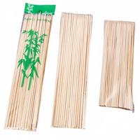 Bâtonnets de barbecue en bambou de qualité supérieure, couleur naturelle, écologiques, biodégradables, longueur 12-50 cm, pour barbecue