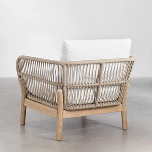 Ensemble de canapés en teck pour jardin moderne, mobilier d'extérieur de luxe pour hôtel, canapé avec coussins, mobilier de salon extérieur, mobilier de patio, ensemble de canapés de jardin - <span class=keywords><strong>Alona</strong></span> - Product Image 4