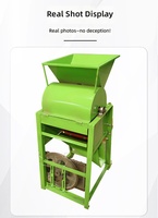 Petit moulin à céréales domestique, décortiqueuse et batteuse, moteur triphasé 380V/220V, garantie 4 ans, machine automatique à décortiquer les arachides