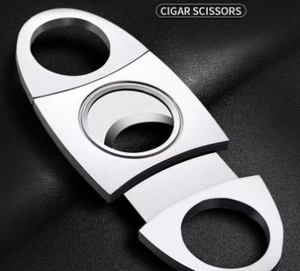 Guillotina de cigarros <span class=keywords><strong>cubanos</strong></span>, cuchillas dobles, cortador de cigarros, dispositivos de bolsillo de acero inoxidable, cuchillo para cigarrillos, herramienta para fumar - Product Image 6