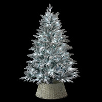 Sapins de Noël artificiels pré-éclairés de haute qualité, pliables, en forme de flocons de neige, de 6, 7, 9 et 12 pieds, avec lumières LED et décorations, vente en gros