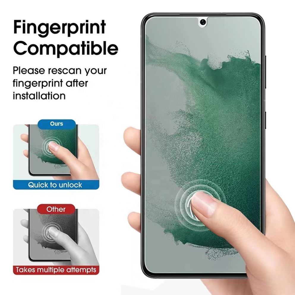Galaxy S21 Plus S22 S23 Fingerprint Unlock Anti Spy Film Screen Protector  Privacy Protector Tempered Glass for Samsung Fe 5G
