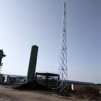 Torre de Protección Contra Rayos Monopolar Galvanizada Personalizable, Torre de Pararrayos de Acero para Infraestructura de Telecomunicaciones