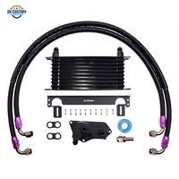 Kit de radiateur de refroidissement d'huile en aluminium SK CUSTOM 13 rangées pour moteur BMW N20 N26 N51 N52 N53 N54 N55 avec thermostat de 80 à 90 degrés