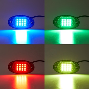 APP Control RGB Rock Lights 12V Multi Color Underglow <span class=keywords><strong>4x4</strong></span> Off Road Rock Light Kit RGB para camión SUV ATV barco motocicletas - Product Image 2