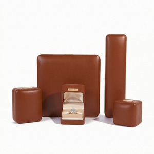 Customizable Jewelry <b>Box</b> Square <b>Ring</b> Pendant Bracelet PU Leather High End Satin Lining Jewelry <b>Box</b> for Personality Branding - Product Image 6