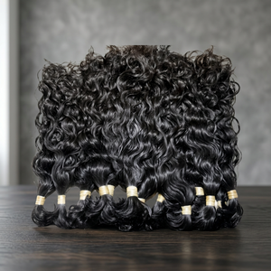 Extensions de cheveux humains vierges indiens Remy, ondulation profonde, double trame, à clips, pointes pleines, qualité supérieure 12A, sans nœuds, 100g, toutes tailles - Product Image 3