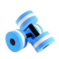 Haltères aquatiques, haltères pour exercices aquatiques, entraînements d'aérobic aquatique, 2 haltères en mousse portables, écologiques, pour hommes et femmes