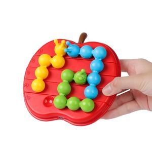 Caterpillar mange une pomme, jeu éducatif de logique et de concentration pour enfants, jeu éducatif à niveaux pour la maternelle, jouets créatifs - Product Image 1