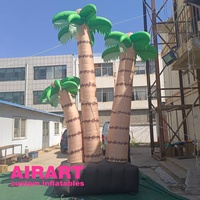 Statue gonflable en forme de cocotier pour hôtel à Hawaï, palmier gonflable pour la décoration d'événements sur le thème des vacances