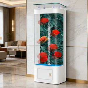 Nouvel aquarium sur pied sans tube 2026 |   Filtre arrière intégré et aération inférieure, fond en pierre amélioré avec armoire - Product Image 3