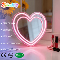 Enseigne néon personnalisée Neonawall OEM ODM, enseigne néon LED USB à intensité variable en forme de cœur pour mariage, fête, vacances, salle de sport, salon, décoration intérieure