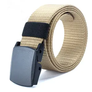 Hot tendência popular unisex design moda exterior nylon poliéster lona tecido webbing cintura cinto