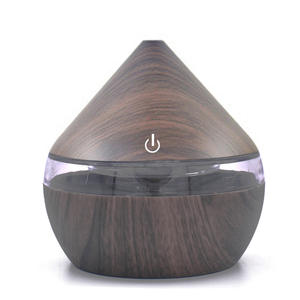 Diffuseur d'arômes en bois grainé, mini humidificateur USB volcanique, diffuseur d'huiles essentielles portable pour la maison, le bureau et le bureau à domicile, moins d'un litre - Product Image 5
