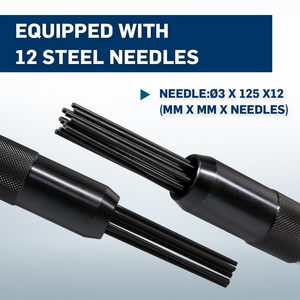 เครื่องขัดผิวแบบลม Lematec Air Needle Scaler รุ่น LE-AN67 6 คิวต่อนาที 4600 จังหวะต่อนาที 300 มม. สำหรับทำความสะอาดพื้นผิว - Product Image 6