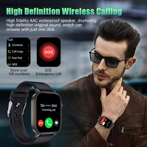<b>Smart</b> Watch With GPS Navigation 40mm Stainless Steel Case Sporty Design Rectangle Shape Glass Dial Deployment Clasp Unisex - Product Image 6