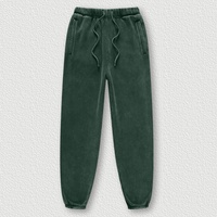 Celana Jogger Pria Trendy Edgy Vintage Berlapis Fleece, Celana Sweatpants Tebal Berbahan Brushed dengan Manset Elastis, Celana Streetwear