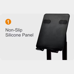 Support de tablette pliable réglable en aluminium, anti-corrosion, étanche, pour tableau de bord, bureau, <span class=keywords><strong>lit</strong></span>, compatible avec les e-readers et smartphones - Product Image 4