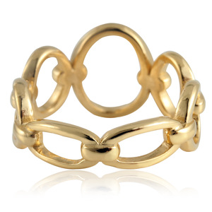 Anillo hueco dorado yunnique, joyería de moda geométrica Punk para mujer 21035 - Product Image 2