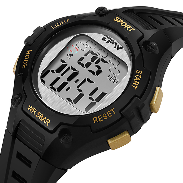 Fashion Sports Multifunctional Student Colorful LED Digital Watch Women's Waterproof Watch Boys
