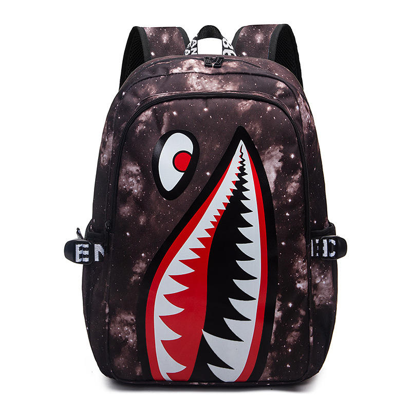 Shark Laptop Backpacks Stylish Functional Student Bags