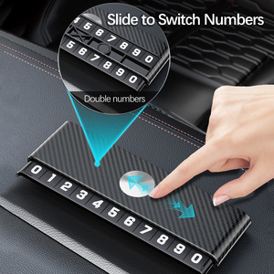 Doppio <span class=keywords><strong>numero</strong></span> di auto montato scheda Mobile luminoso ABS targa del <span class=keywords><strong>telefono</strong></span> popolare accessorio interno per numeri di parcheggio temporanei - Product Image 5
