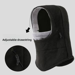 Balaclava d'hiver personnalisable en gros, directement de l'usine, masque de ski léger en polaire bleue unisexe, séchage rapide, pour sports de plein air - Product Image 1