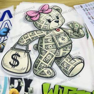 Custom Digital DTF Printing Bear Design <strong>Iron</strong>-<strong>on</strong> Sticker for Clothing T-Shirt Heat Press Sheet Logo <strong>Transfer</strong> Plastisol Garments - Product Image 2