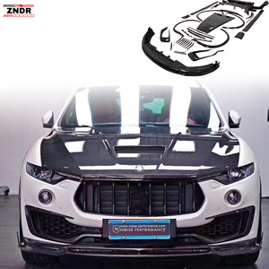 ชุดแต่งคาร์บอนไฟเบอร์ทรง M สำหรับรถ SUV Levante ปี 2019 ขึ้นไป  ประกอบด้วยลิ้นหน้าแบบสกรูติดตั้ง  ดิฟฟิวเซอร์หลัง และกันชนข้าง - Product Image 1