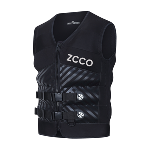 صدرية سباحة من الفوم من كلوريد البولي فينيل مخصصة بتأثير الزكو ، صدرية النجاة للتزلج النفاث والصيد والتجديف ، صدرية ركوب الأمواج للبالغين - Product Image 4