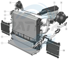 Лидер продаж, алюминиевый радиатор для PA66 GF30, крышка радиатора-прочная часть системы автоматического охлаждения для радиатора двигателя автомобиля Toyotas - Product Image 6