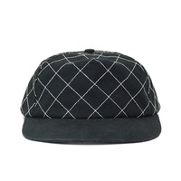 Gorras Personalizadas de Perfil Bajo con 5 Paneles Bordados a Rayas, Logotipo Personalizado, Visera Ligeramente Curvada, Gorras Vintage con Cierre a Presión para Hombre, Fabricante