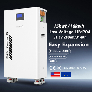 15kWh 16kWh batteria di accumulo di energia solare residenziale 51.2V 280Ah 314Ah Lifepo4 batteria al litio con rulli 6000 cicli - Product Image 1