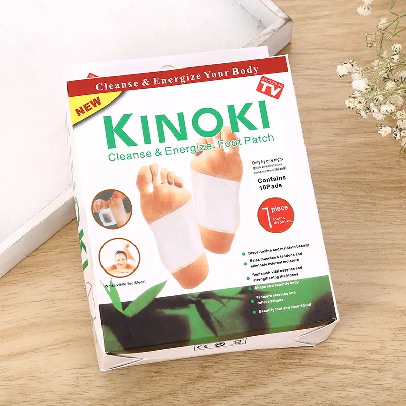 2022 गर्म बिक्री जापान सफाई पैर पैर पैड अदरक नमक पैर पैच Kinoki सफाई Detox फुट पैड