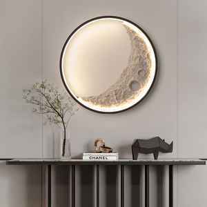 מנורות קיר הובילו אור ירח שלושה צבעים דימינג עבור סלון חדר שינה מחקר תאורת קיר אווירה - Product Image 2