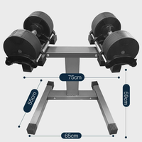 Poids libres, nouveau design, incréments de 2 kg, musculation, salle de sport, haltères réglables en fonte, ensemble de fitness