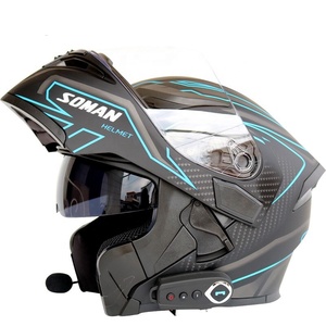 Casco <span class=keywords><strong>de</strong></span> Motocicleta Integral Inalámbrico <span class=keywords><strong>con</strong></span> <span class=keywords><strong>Intercomunicador</strong></span> Inteligente, Homologado por DOT, <span class=keywords><strong>con</strong></span> Doble Lente <span class=keywords><strong>de</strong></span> ABS y PC, Tallas M/L/XL/XXL, en Oferta - Product Image 3