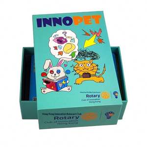 Boîte rigide personnalisable en carton pour cartes de jeu, couvercle Ciel et Terre, pour appareil photo d'enfant, en carton gris rectangulaire, pour cadeau et artisanat - Product Image 5