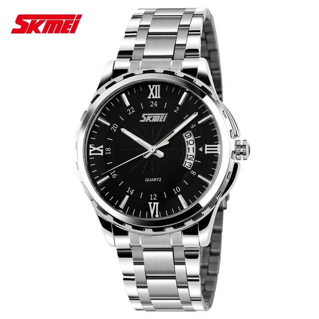 Skmei 9069 Chinese Wholesale logo Custom 3 Atm Water Resistant Stainless Steel Watches